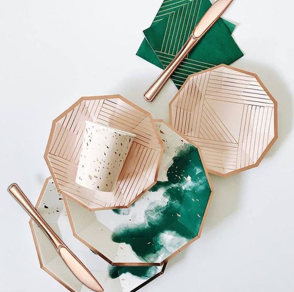 disposable dinnerware 8sets foil gold tableware ink green pink blue cups napkins plates straws birthday wedding baby shower party supplies
disposable dinnerware 8sets foil gold tableware ink green pink blue cups napkins plates straws birthday wedding baby shower party supplies