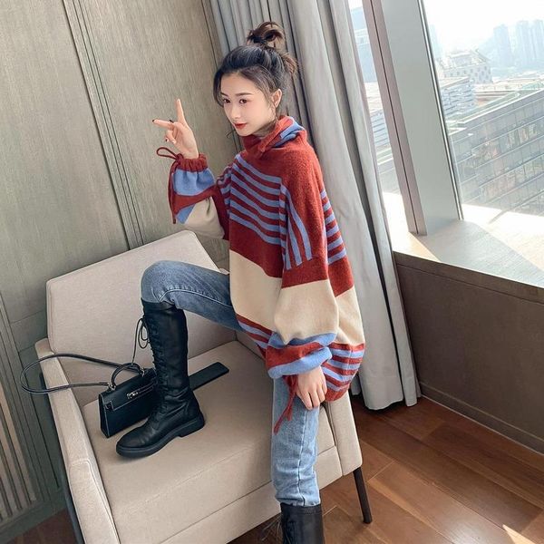 women's hoodies & sweatshirts high neck sweater loose 2021 autumn winter fashion medium and long pullover top, Black
women's hoodies & sweatshirts high neck sweater loose 2021 autumn winter fashion medium and long pullover top, Black