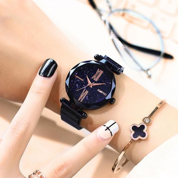 wristwatches stylish minimalism women watch black color starry sky waterproof ladies magnet buckle luxury gimto female casual clock, Slivery;brown
wristwatches stylish minimalism women watch black color starry sky waterproof ladies magnet buckle luxury gimto female casual clock, Slivery;brown