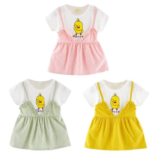 girl's dresses baby girls dress summer short sleeve duck animal kids for born clothing beach clothes, Red;yellow
girl's dresses baby girls dress summer short sleeve duck animal kids for born clothing beach clothes, Red;yellow