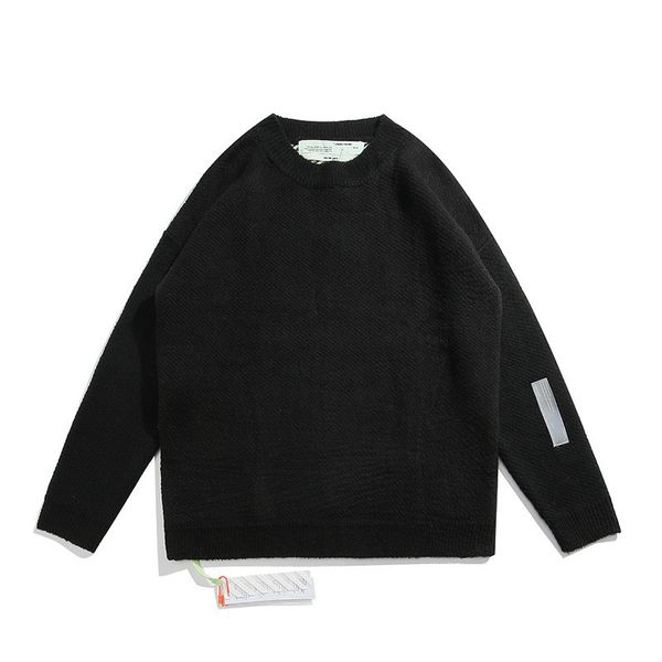 white monet off new ow oil painting arrow wool sweater female seahorse male pullover class iii anti pilling, Black
white monet off new ow oil painting arrow wool sweater female seahorse male pullover class iii anti pilling, Black