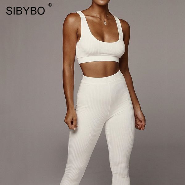 sibybo ribbed high waist two piece set women sleeveless sportwear crop and pants set 2021 summer backless casual tracksuits, Black;white
sibybo ribbed high waist two piece set women sleeveless sportwear crop and pants set 2021 summer backless casual tracksuits, Black;white
