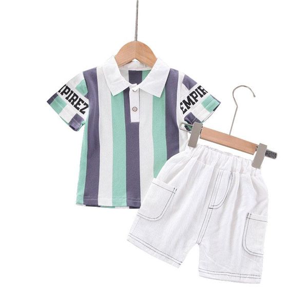 baby boy letter clothes suit 2021 summer 0-4 yrs old children's fashion vertical striped short-sleeved shirt shorts 2pcs outfits clothi, White
baby boy letter clothes suit 2021 summer 0-4 yrs old children's fashion vertical striped short-sleeved shirt shorts 2pcs outfits clothi, White