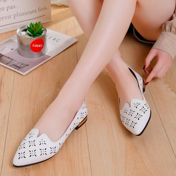 slip on ballet flats casual shoes women shoes woman flats shallow hollow leather soft sole pointed toe plus size ladies flats a3, Black
slip on ballet flats casual shoes women shoes woman flats shallow hollow leather soft sole pointed toe plus size ladies flats a3, Black