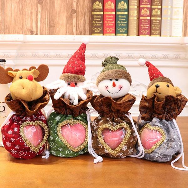 christmas decorations gift bag hollow pattern apple santa candy 
christmas decorations gift bag hollow pattern apple santa candy