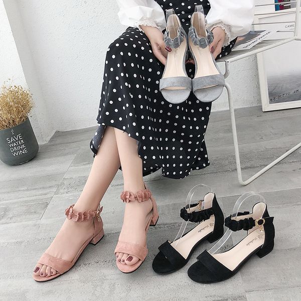 sandals women's korean fashion open toe thick heel comfortable fashionable wear-resistant anti-skid bn6k, Black
sandals women's korean fashion open toe thick heel comfortable fashionable wear-resistant anti-skid bn6k, Black