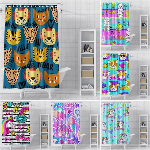 shower curtains 3d cartoon animals bathroom curtain colorful printed waterproof fabric bath hooks
shower curtains 3d cartoon animals bathroom curtain colorful printed waterproof fabric bath hooks