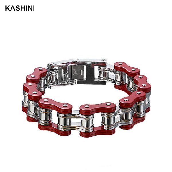 punk men's bracelet motorcycle chain red bicycle stainless steel machine link,, Black
punk men's bracelet motorcycle chain red bicycle stainless steel machine link,, Black
