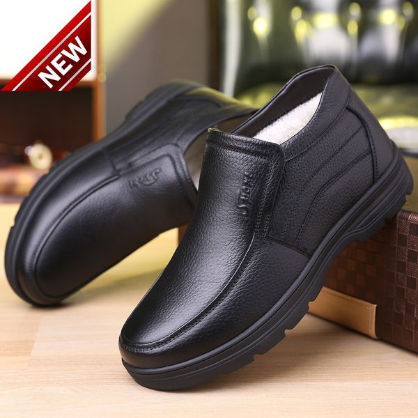 2021 cotton autumn winter plush warm men's leather martin boots classic dad shoes, Black
2021 cotton autumn winter plush warm men's leather martin boots classic dad shoes, Black
