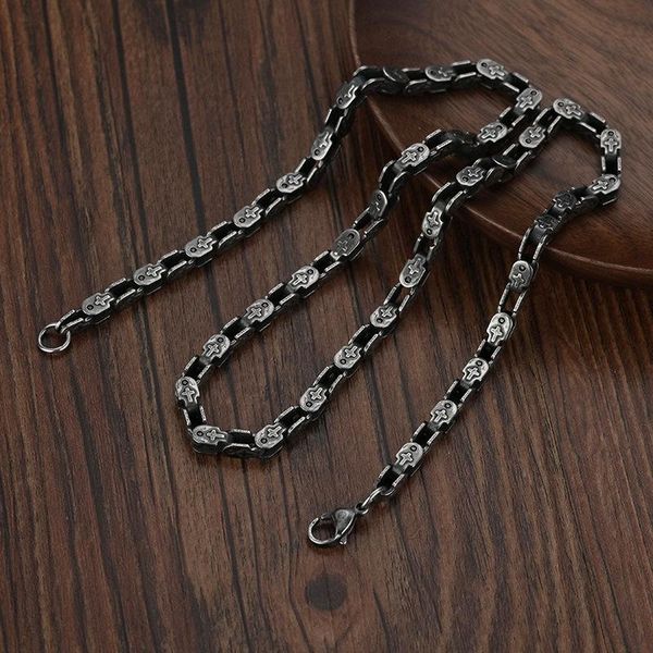 chains stainless steel necklace men vintage cube chain punk motorcycle accessories man jewelry retro metal cross pendant gift, Silver
chains stainless steel necklace men vintage cube chain punk motorcycle accessories man jewelry retro metal cross pendant gift, Silver