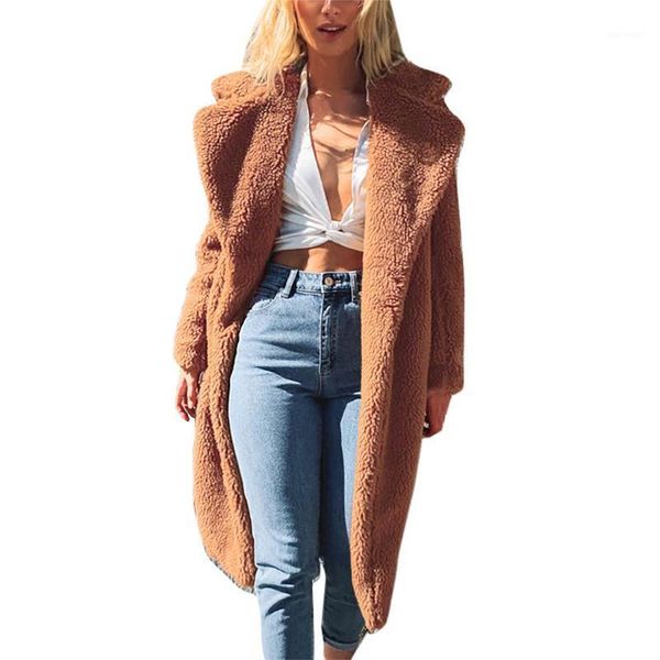 women winter suede coat tide fashion teddy bear caramel long female sleeve faux fur fluffy outerwear parka women's down & parkas, Black
women winter suede coat tide fashion teddy bear caramel long female sleeve faux fur fluffy outerwear parka women's down & parkas, Black