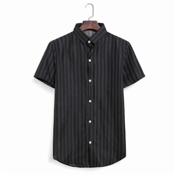 mens thin stripe shirts fashion trend short sleeve cardigan lapel neck tees shirt spring male casual pocket single breasted homme, White;black
mens thin stripe shirts fashion trend short sleeve cardigan lapel neck tees shirt spring male casual pocket single breasted homme, White;black