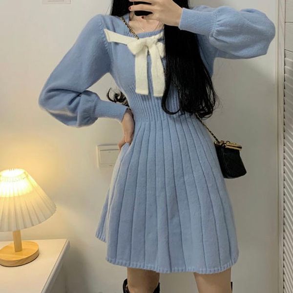 casual dresses qweek vintage square collar knitted dress women aurumn winter french elegant warm long sleeve short korean fashion 2021, Black;gray
casual dresses qweek vintage square collar knitted dress women aurumn winter french elegant warm long sleeve short korean fashion 2021, Black;gray