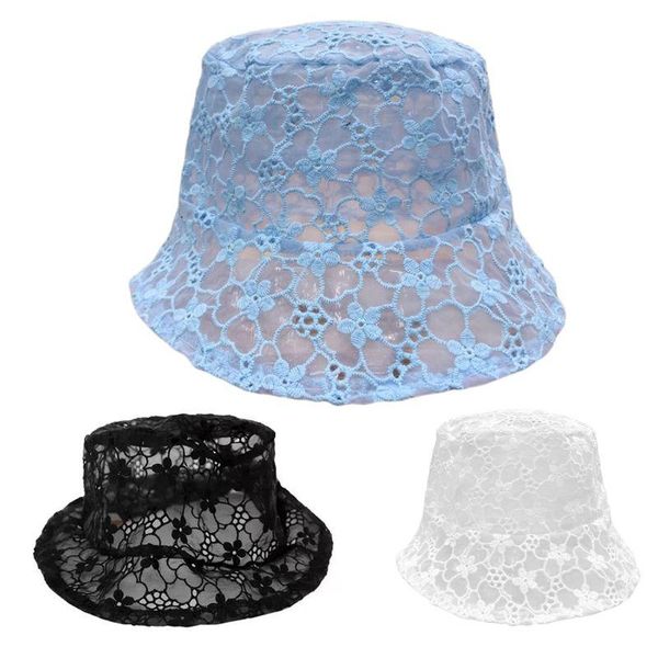 women hollow out wide brim bucket hat embroidery floral lace beach fisherman cap hats, Blue;gray
women hollow out wide brim bucket hat embroidery floral lace beach fisherman cap hats, Blue;gray