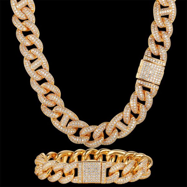 pendant necklaces luxury zircon cz hip hop miami cuban link chain 15mm pig nose bracelet men necklace drop party jewelry fashion, Silver
pendant necklaces luxury zircon cz hip hop miami cuban link chain 15mm pig nose bracelet men necklace drop party jewelry fashion, Silver