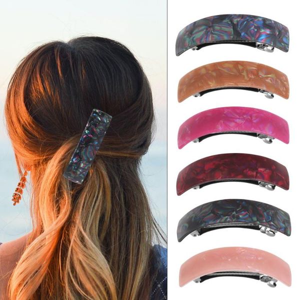 hair clips automatic french style simple rectangular barrettes large retro 
hair clips automatic french style simple rectangular barrettes large retro