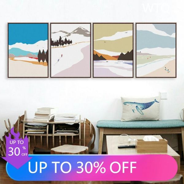 paintings nordic four seasons scenery picture living room bedroom decoration poster wall art canvas painting
paintings nordic four seasons scenery picture living room bedroom decoration poster wall art canvas painting