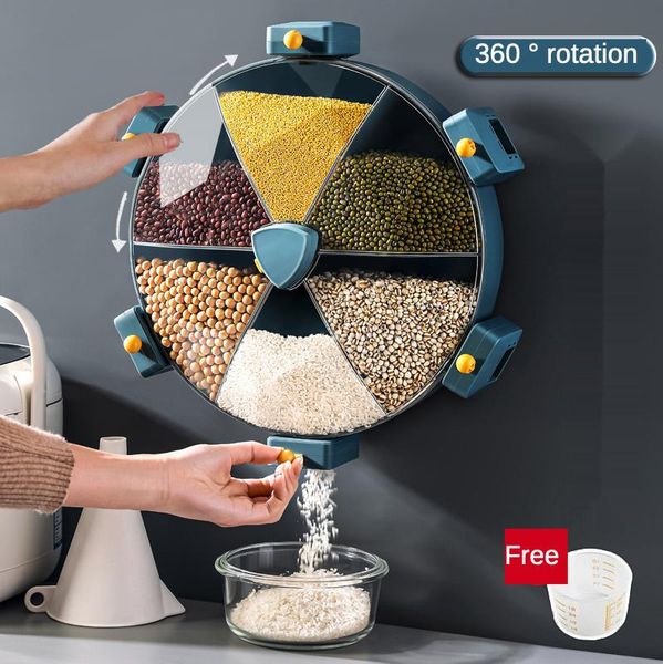 wall-mounted seperated cereals dispenser grain storage box insect-proof moisture-proof sealed containers pp tank bottles & jars
wall-mounted seperated cereals dispenser grain storage box insect-proof moisture-proof sealed containers pp tank bottles & jars