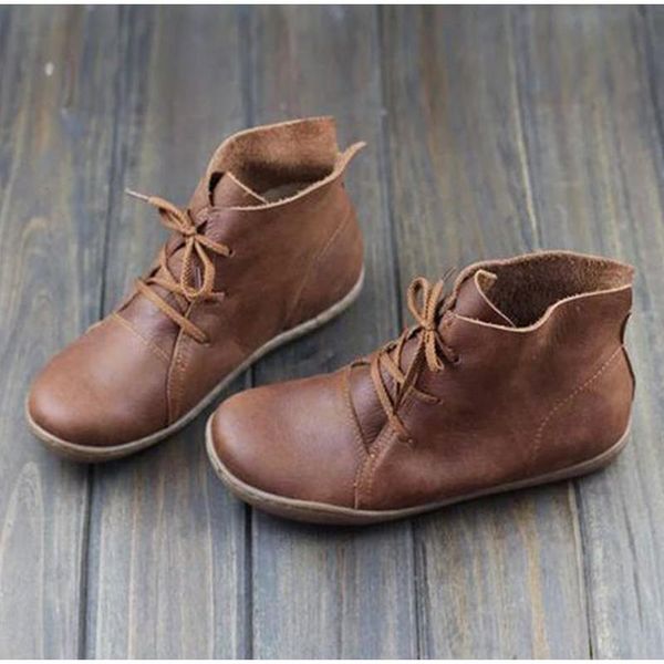 boots women pu leather ankle ladies retro shoes woman flats lace up light weight soft bottom sewing women's, Black
boots women pu leather ankle ladies retro shoes woman flats lace up light weight soft bottom sewing women's, Black