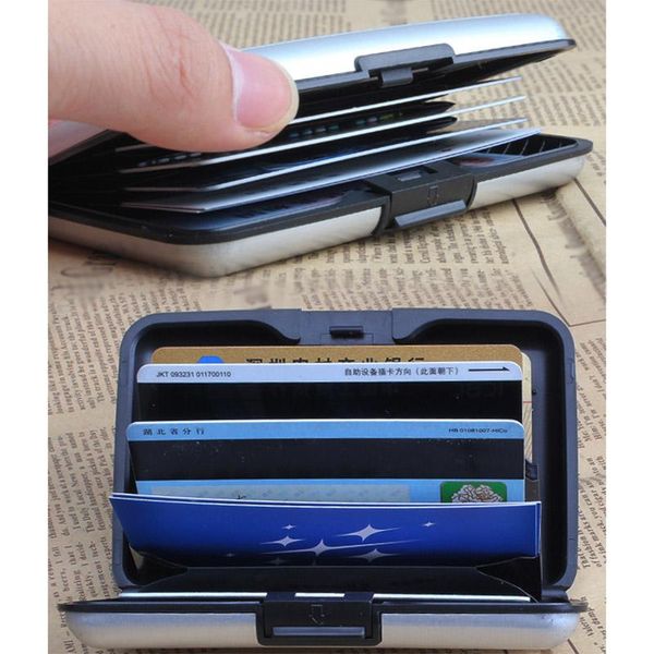 card holders waterproof wallets for men aluminum metal case box business id name holder silver coin purses -opk, Brown;gray
card holders waterproof wallets for men aluminum metal case box business id name holder silver coin purses -opk, Brown;gray