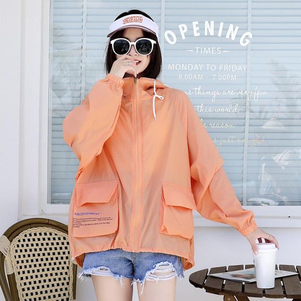women's trench coats sunscreen long-sleeve anti-ultraviolet ultra-thin jacket 2021 summer loose hooded girl fashion windbreaker, Tan;black
women's trench coats sunscreen long-sleeve anti-ultraviolet ultra-thin jacket 2021 summer loose hooded girl fashion windbreaker, Tan;black