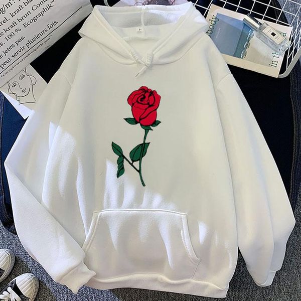 women's hoodies & sweatshirts 2021 fashion harajuku winter women loose korean style sweatshirt autumn street red rose printing pullover, Black
women's hoodies & sweatshirts 2021 fashion harajuku winter women loose korean style sweatshirt autumn street red rose printing pullover, Black