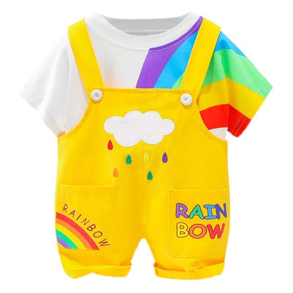 baby girls clothes set summer born boys short sleeve t-shirt+overalls 2pcs outfits cute suit for infant clothing sets, White
baby girls clothes set summer born boys short sleeve t-shirt+overalls 2pcs outfits cute suit for infant clothing sets, White