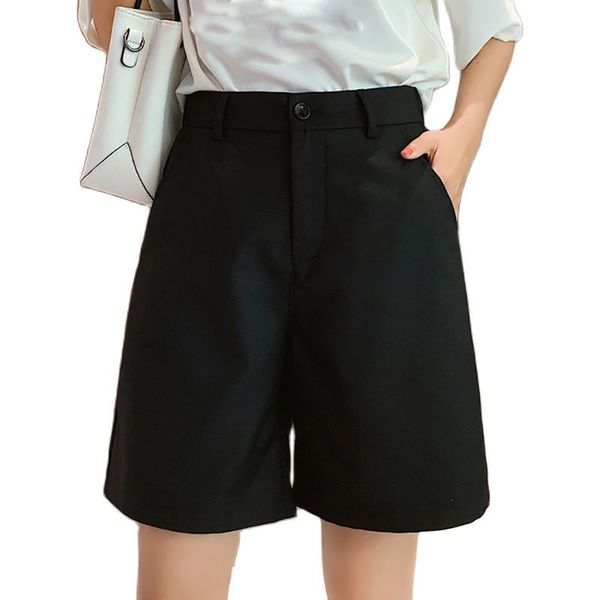 women's shorts plus size women high waist vintage wide leg suits womens clothing elegant straight for ladies casual summer qgm4, White;black
women's shorts plus size women high waist vintage wide leg suits womens clothing elegant straight for ladies casual summer qgm4, White;black