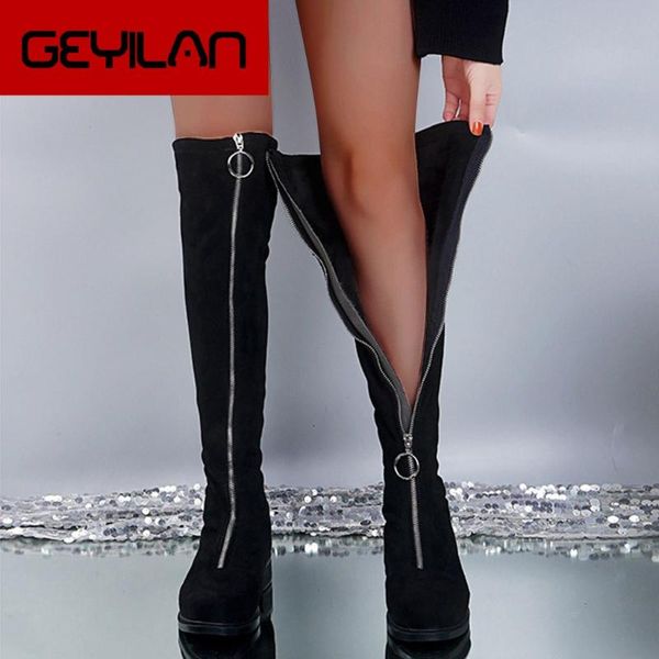 boots 2021 ring front zipper women over the knee stretch suede high heels autumn woman shoes winter size 35-41, Black
boots 2021 ring front zipper women over the knee stretch suede high heels autumn woman shoes winter size 35-41, Black