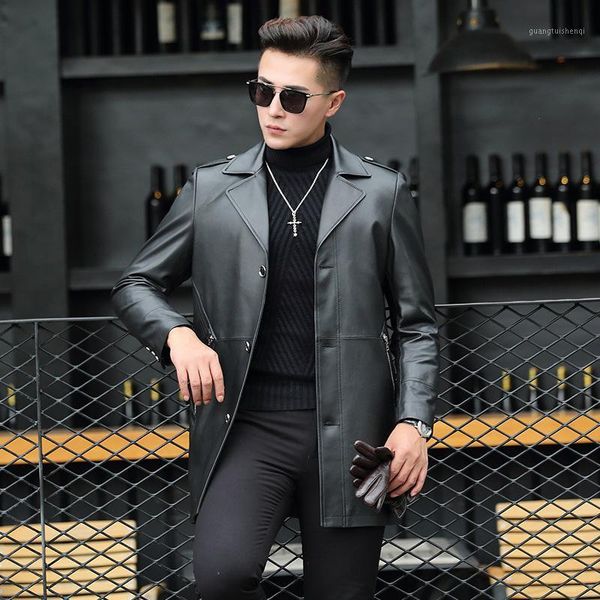 haining leather garment sheep of 2021 autumn winters pipi windbreaker long lapel coat in middle-aged men men's & faux, Black
haining leather garment sheep of 2021 autumn winters pipi windbreaker long lapel coat in middle-aged men men's & faux, Black