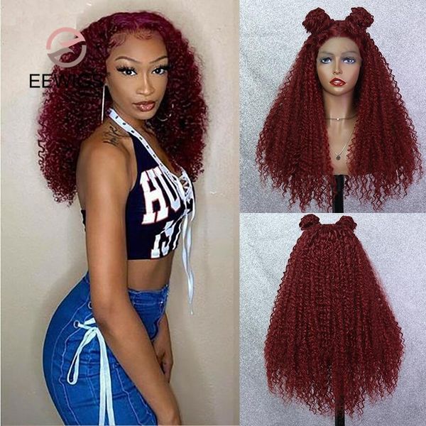 synthetic wigs wine red kinky curly glueless lace front wig heat resistant drag queen cosplay for black women eewigs
synthetic wigs wine red kinky curly glueless lace front wig heat resistant drag queen cosplay for black women eewigs