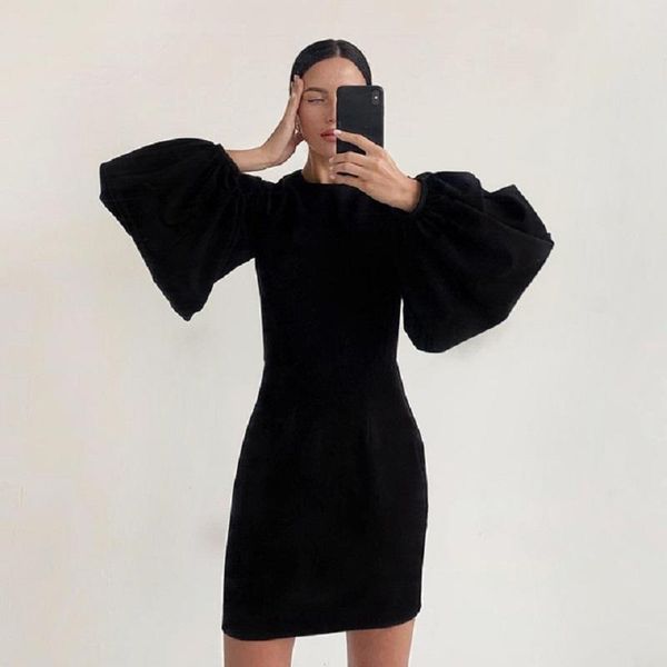 casual dresses woven solid latern sleeve bodycon dress women polyester elegant high waist short mini autumn spring black mujer vestidos, Black;gray
casual dresses woven solid latern sleeve bodycon dress women polyester elegant high waist short mini autumn spring black mujer vestidos, Black;gray