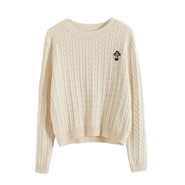 ch sweater 2020 spring new cross casual twist pattern small round neck bottomed sweater women, White;black
ch sweater 2020 spring new cross casual twist pattern small round neck bottomed sweater women, White;black