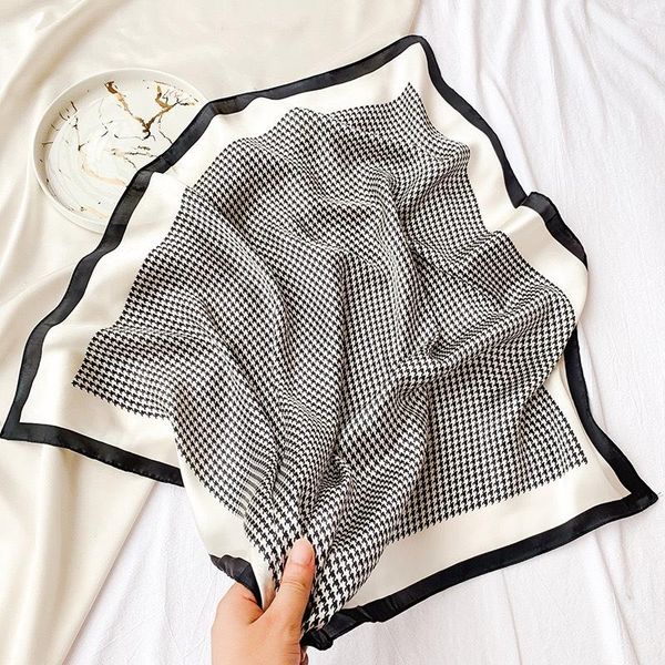 scarves 70cm silk hair scarf for women square headband small shawls plaid print kerchief hijab scarfs female luxury bandana head, Blue;gray
scarves 70cm silk hair scarf for women square headband small shawls plaid print kerchief hijab scarfs female luxury bandana head, Blue;gray