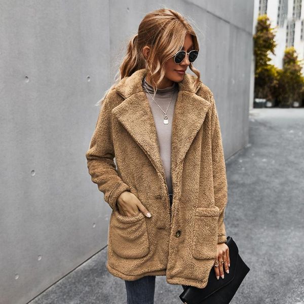 women's winter clothes thicken warm plush korean lapel ladies jacket l51, Black
women's winter clothes thicken warm plush korean lapel ladies jacket l51, Black