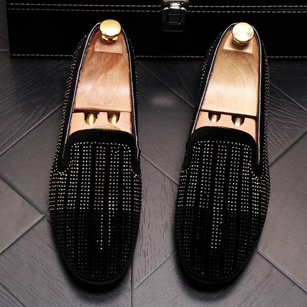 pointed toe flat shoes for men suede rhinestone male wedding dress prom homecoming zapatos hombre vestir, Black
pointed toe flat shoes for men suede rhinestone male wedding dress prom homecoming zapatos hombre vestir, Black
