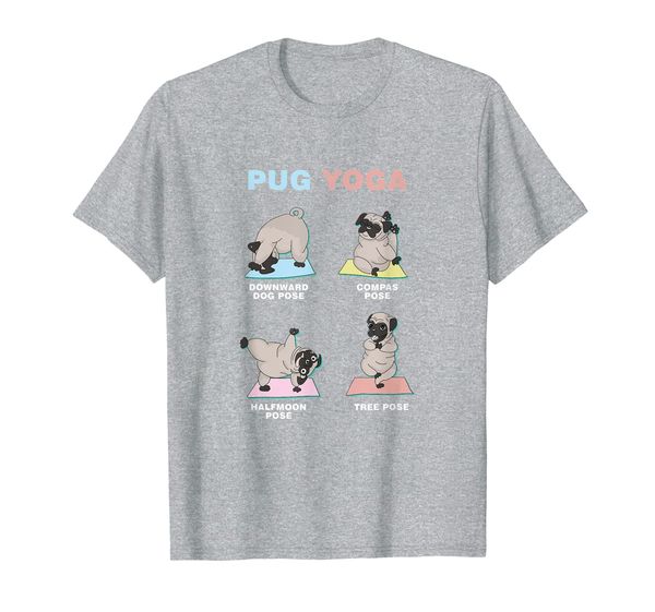 pug yoga doggie yogist spiritual meditation dog lovers gift t-shirt, White;black
pug yoga doggie yogist spiritual meditation dog lovers gift t-shirt, White;black
