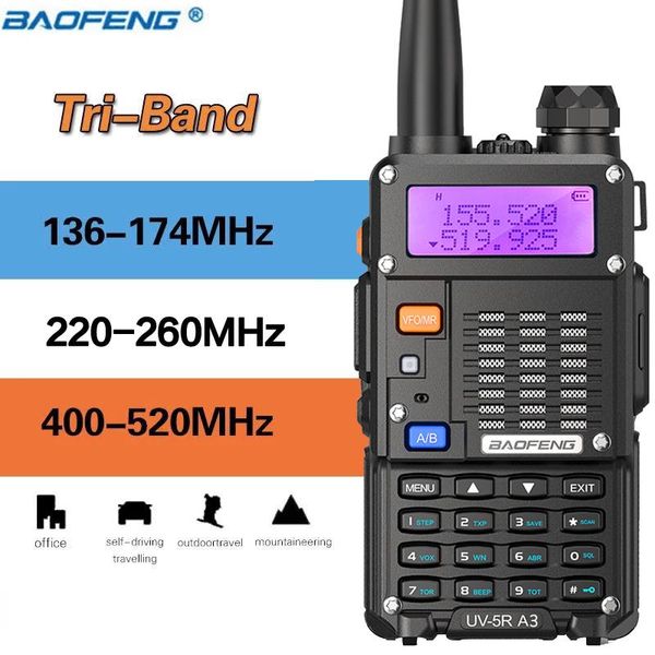 baofeng tri-band radio uv-5r a3 220-260mhz 5watts portable two way amateur handheld transceiver iii bf-f8hp walkie talkie
baofeng tri-band radio uv-5r a3 220-260mhz 5watts portable two way amateur handheld transceiver iii bf-f8hp walkie talkie