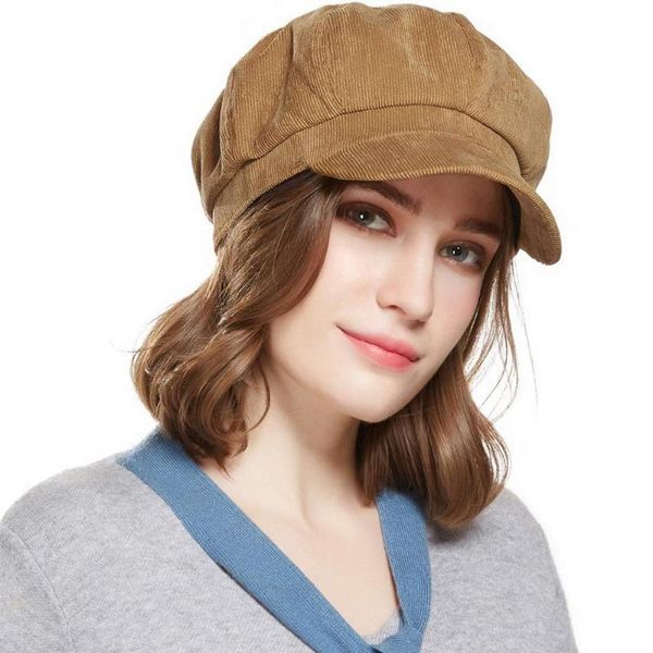 outdoor hats beret corduroy sboy hat for women visor adjustable winter octagonal cap ladies, Black;white
outdoor hats beret corduroy sboy hat for women visor adjustable winter octagonal cap ladies, Black;white