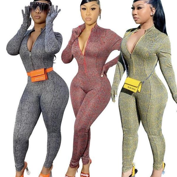 women's jumpsuits & rompers one piece jumpsuit zipper bodycon printed color long pant sportswear skinny romper full sleeve 2021 joggers, Black;white
women's jumpsuits & rompers one piece jumpsuit zipper bodycon printed color long pant sportswear skinny romper full sleeve 2021 joggers, Black;white