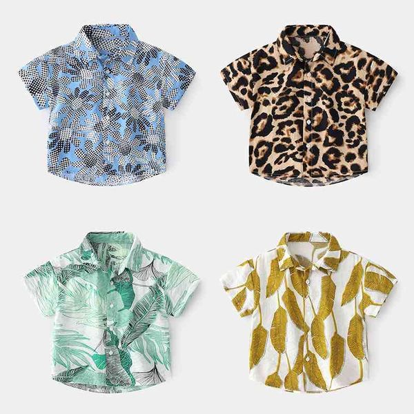 summer boy short-sleeved shirt handsome lovely beach resort style s for children boys 210515, White;black
summer boy short-sleeved shirt handsome lovely beach resort style s for children boys 210515, White;black