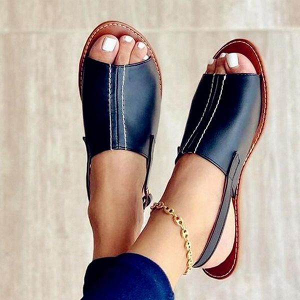 women sandals open toe casual beach shoes female hollow out flats women's outdoor summer footwear plus size one piece, Black
women sandals open toe casual beach shoes female hollow out flats women's outdoor summer footwear plus size one piece, Black