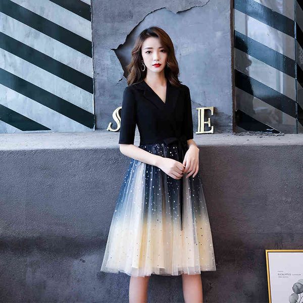party dresses ae723 homecoming elegant v-neck half sleeves short graduation special occasion 7d86, White;black
party dresses ae723 homecoming elegant v-neck half sleeves short graduation special occasion 7d86, White;black