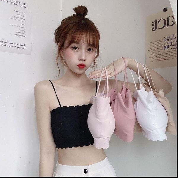 thin strap bralette lingerie women tanks wrapped tube underwear seamless soft bra for wireless push up backless camisole, White
thin strap bralette lingerie women tanks wrapped tube underwear seamless soft bra for wireless push up backless camisole, White