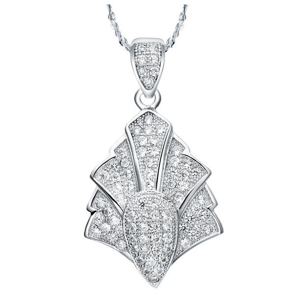 pendant necklaces nice classic unique shield necklace, inlaid white crystal grain 78, Silver
pendant necklaces nice classic unique shield necklace, inlaid white crystal grain 78, Silver