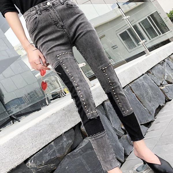 women's pants & capris net red high-waist jeans female feet elastic slim 2021 autumn student korean tight nine-minute pencil harajuku, Black;white
women's pants & capris net red high-waist jeans female feet elastic slim 2021 autumn student korean tight nine-minute pencil harajuku, Black;white