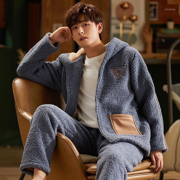 winter coral velvet pajamas men's autumn and youth thickened flannel warm plush housewear set sleepwear, Black;brown
winter coral velvet pajamas men's autumn and youth thickened flannel warm plush housewear set sleepwear, Black;brown