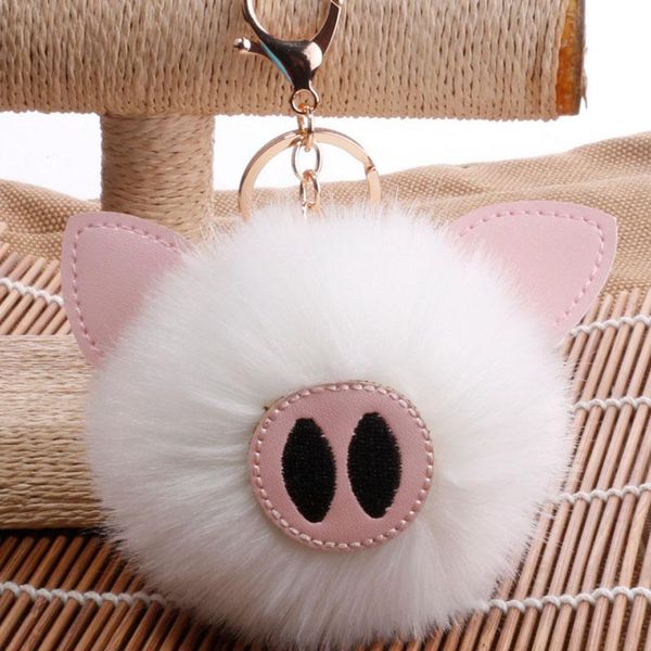 keychains fashion fluffy faux fur pig ball keychain for women pendant charm key chain rings bag accessories qs1806, Silver
keychains fashion fluffy faux fur pig ball keychain for women pendant charm key chain rings bag accessories qs1806, Silver