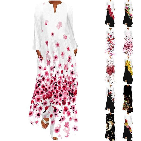 casual dresses women's clothing with bohemian hippie v-neck printed long sleeve maxi summer 2021 plus size robe, Black;gray
casual dresses women's clothing with bohemian hippie v-neck printed long sleeve maxi summer 2021 plus size robe, Black;gray