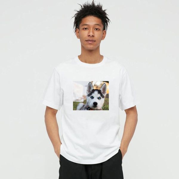 men's t-shirts summer style husky dog po 100% cotton mens and women's t-shirt casual o-neck short sleeve tees for men 31b31w, White;black
men's t-shirts summer style husky dog po 100% cotton mens and women's t-shirt casual o-neck short sleeve tees for men 31b31w, White;black